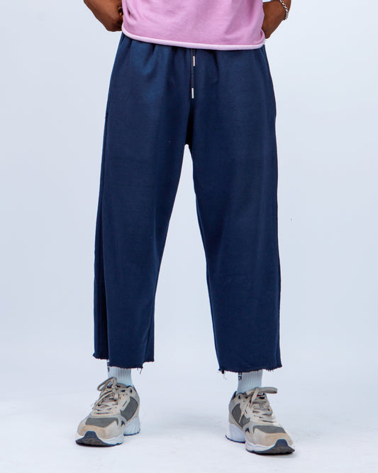 Big Step Crop Joggers in Blue