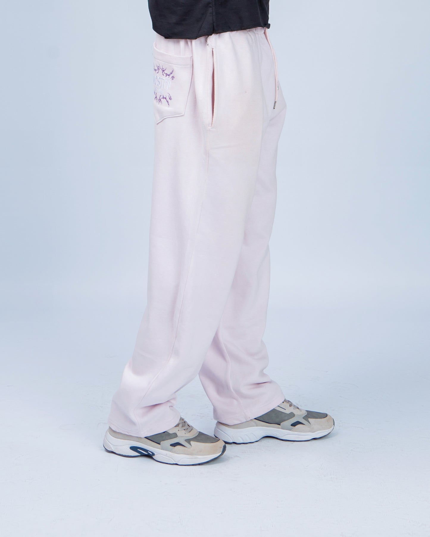 Big Step Joggers in Baby Pink