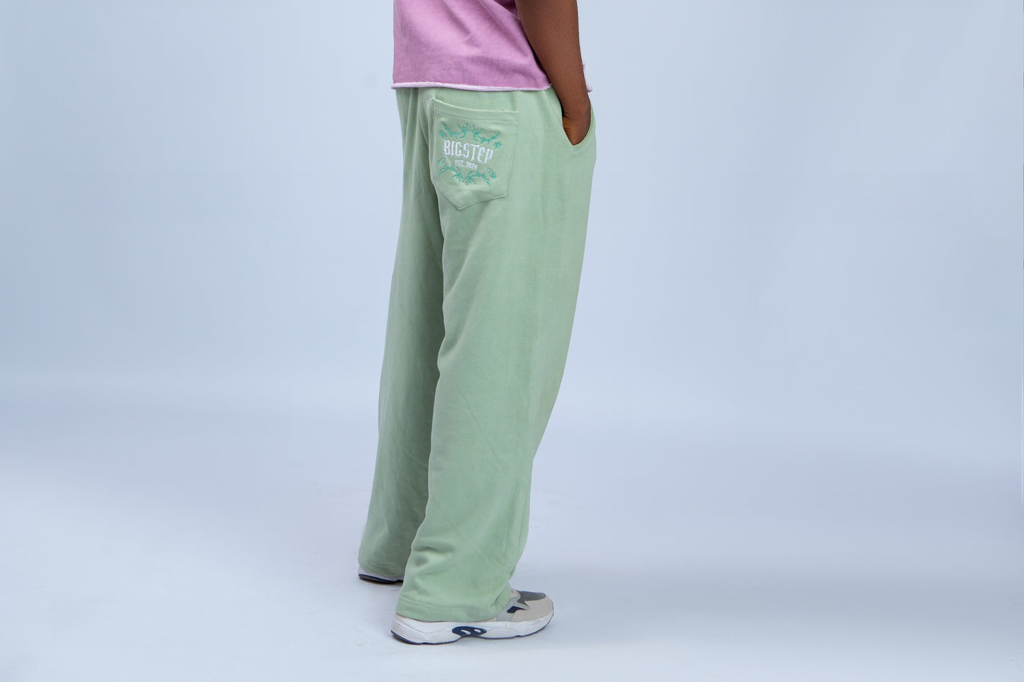 Big Step Joggers in Mint Green