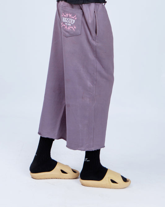 Big Step Crop Joggers in Soft Purple